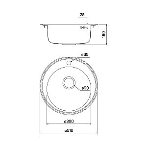 Кухонная мойка Iddis Basic BAS51P0i77 купить в интернет-магазине сантехники Sanbest