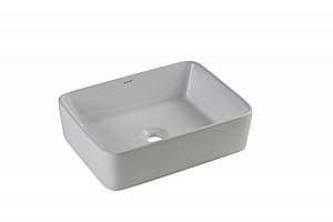 Раковина накладная Bravat Source 49 C22328W-ENG белая купить в интернет-магазине Sanbest