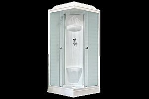 Душевая кабина Royal Bath RB90HP6-WC 90x90 профиль белый/стекло матовое купить в интернет-магазине Sanbest