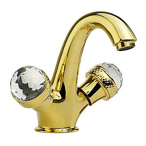 Смеситель для раковины Migliore Axo Crystal ML.AXO-634F золото купить в интернет-магазине сантехники Sanbest