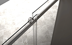 Душевая дверь Good Door Galaxy New 120 WTW-120-C-CH ГЛ00039 стекло прозрачное/профиль хром купить в интернет-магазине Sanbest