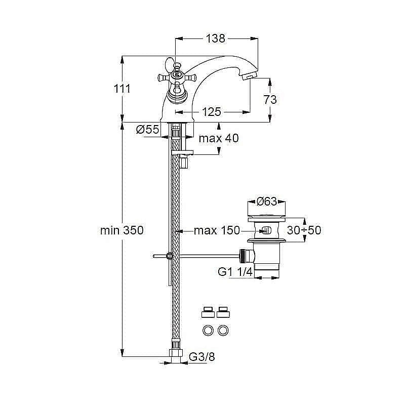 Смеситель для раковины Ideal Standard Reflection B9653AA купить в интернет-магазине сантехники Sanbest