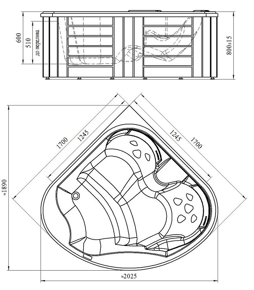 Минибассейн Радомир Корнелия Б купить в интернет-магазине Sanbest