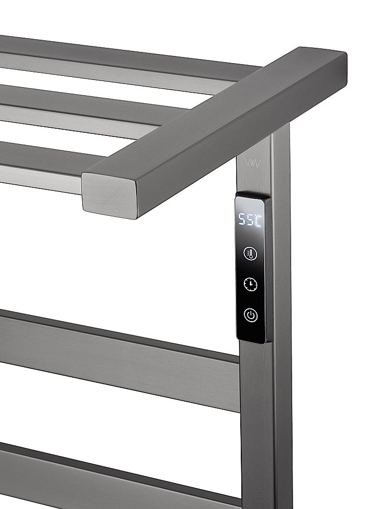 Полотенцесушитель электрический WONZON & WOGHAND FRANKFURT, Темный графит (WW-A1026-GM) купить в интернет-магазине сантехники Sanbest