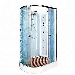 Душевая кабина Deto ЕМ1511 N LED с гидромассажем правая купить в интернет-магазине сантехники Sanbest