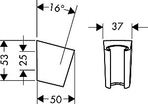 Держатель душа Hansgrohe Porter'S 28331000 купить в интернет-магазине сантехники Sanbest