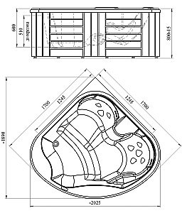 Минибассейн Радомир Корнелия Б купить в интернет-магазине Sanbest