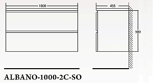 Тумба с раковиной BelBagno ALBANO 100 Rovere Rustico для ванной в интернет-магазине Sanbest