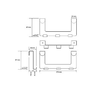Крючок Bemeta Neo 101106225 хром купить в интернет-магазине сантехники Sanbest
