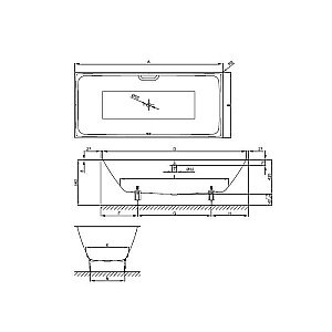 Ванна Bette Loft 3171-000 170x80 купить в интернет-магазине Sanbest