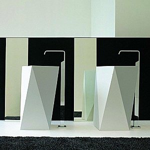 Раковина напольная Artceram Sharp 52 OSL008 01 00 bi белая купить в интернет-магазине Sanbest