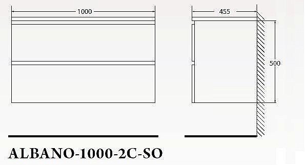 Тумба с раковиной BelBagno ALBANO 100 Rovere Rustico для ванной в интернет-магазине Sanbest