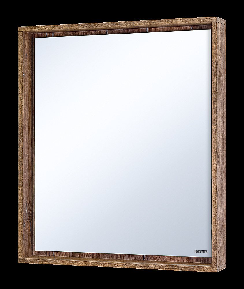 Зеркало с LED-подсветкой Misty DALLAS 60x80 Дуб Галифакс/олово в ванную от интернет-магазине сантехники Sanbest