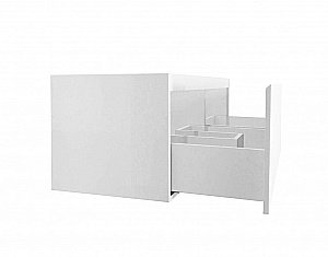 Тумба с раковиной подвесная Эстет Даллас 120 2 правая для ванной в интернет-магазине Sanbest