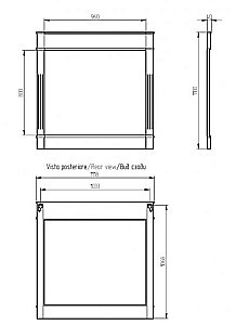 Зеркало Migliore Kantri 26693 112х110 Decape Sabbia в ванную от интернет-магазине сантехники Sanbest