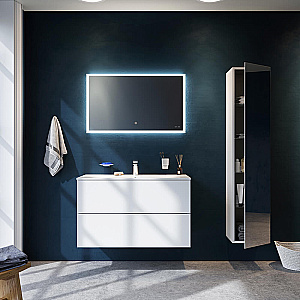 Пенал зеркальный AM.PM Spirit 2.0 M70ACHM0356WG белый для ванной в интернет-магазине сантехники Sanbest