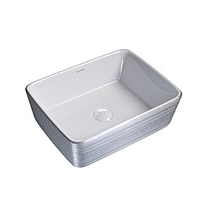 Раковина накладная Grossman Color GR-3016SW серебро купить в интернет-магазине Sanbest
