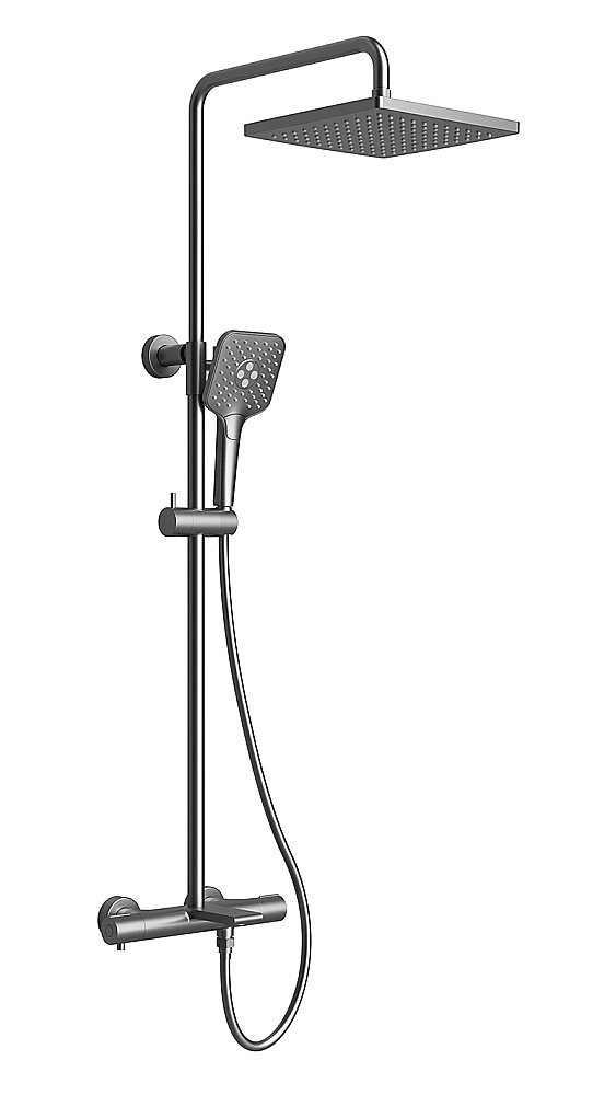 Душевая система Kaiser Serio 05382-15 вороненая сталь купить в интернет-магазине сантехники Sanbest