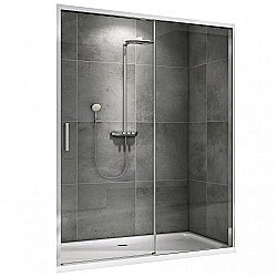 Душевая дверь Abber Komfort 150 прозрачная/хром купить в интернет-магазине Sanbest