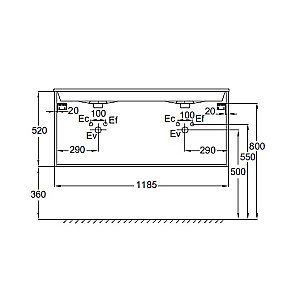 Тумба с раковиной Jacob Delafon TOLBIAC 120 дуб Давос натуральный для ванной в интернет-магазине Sanbest