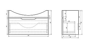 Тумба с раковиной Dreja Laguna 85 для ванной в интернет-магазине Sanbest