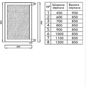Зеркало Aquanet Алассио 70х85 в ванную от интернет-магазине сантехники Sanbest