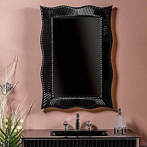 Зеркало Boheme NeoArt Soho 558 черное в ванную от интернет-магазине сантехники Sanbest