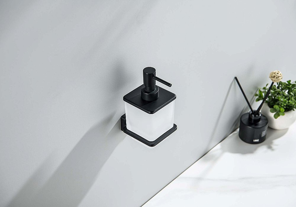 Диспенсер Aquatek Либра AQ4305MB стекло матовое/черный матовый купить в интернет-магазине сантехники Sanbest