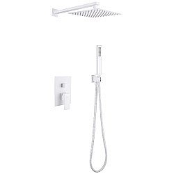 Душевая система ABBER Daheim AF8219W белая матовая купить в интернет-магазине сантехники Sanbest