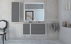 Тумба с раковиной Cezares BELLAGIO 100 Grigio Nuvola для ванной в интернет-магазине Sanbest