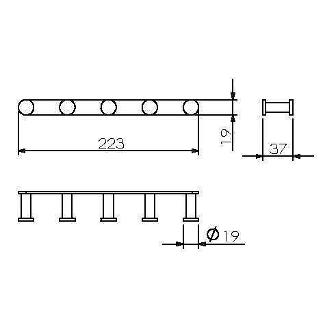 Крючок Langberger Accessories 28035A купить в интернет-магазине сантехники Sanbest