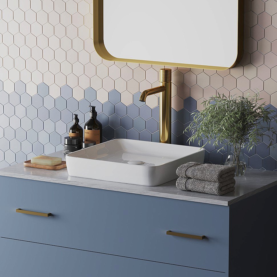 Смеситель для раковины PAINI Cox grip 7GPJ205OLL золото матовое купить в интернет-магазине сантехники Sanbest