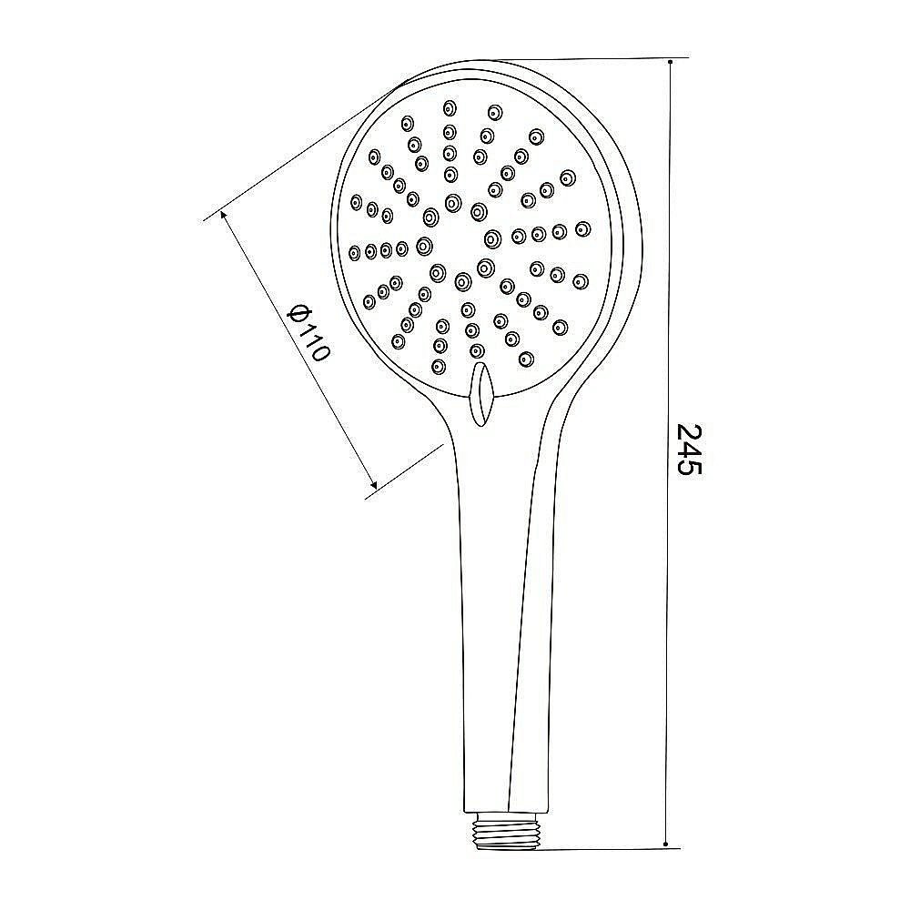Душевая лейка Olive's D123 хром купить в интернет-магазине сантехники Sanbest
