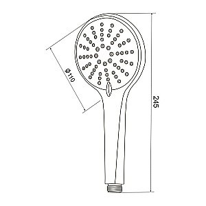 Душевая лейка Olive's D123 хром купить в интернет-магазине сантехники Sanbest