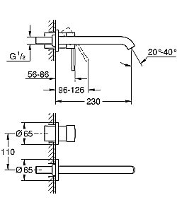 Смеситель для раковины Grohe Essence New 19967GN1 холодный рассвет матовый купить в интернет-магазине сантехники Sanbest