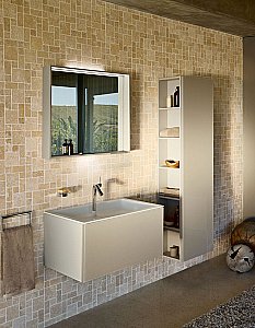 Пенал KEUCO PLAN 32931300002 48 петли справа, белый для ванной в интернет-магазине сантехники Sanbest