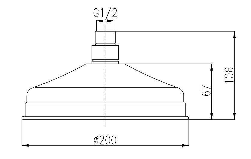 Верхний душ RAV-Slezak Premium Cristal Line KS0020 хром купить в интернет-магазине сантехники Sanbest