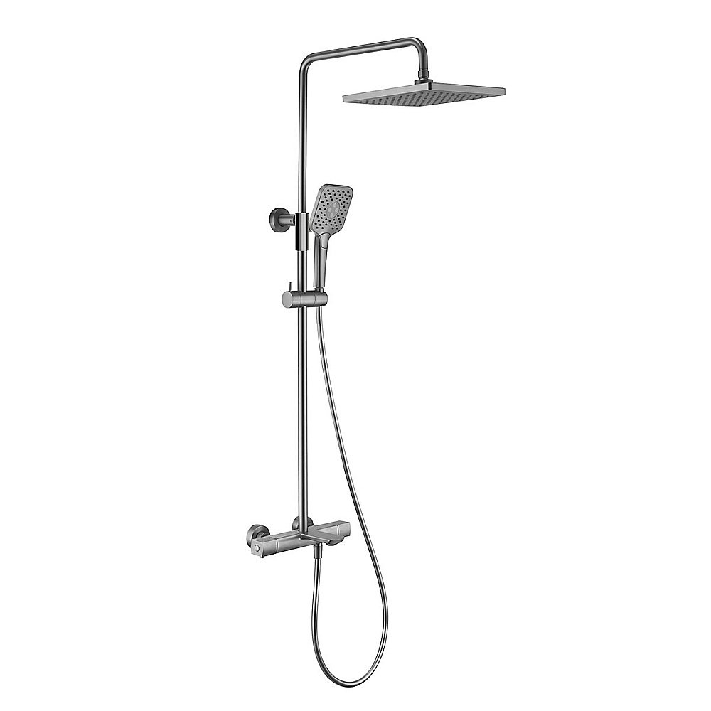 Душевая система Vincea Next VSFS-1N1TGM вороненая сталь купить в интернет-магазине сантехники Sanbest