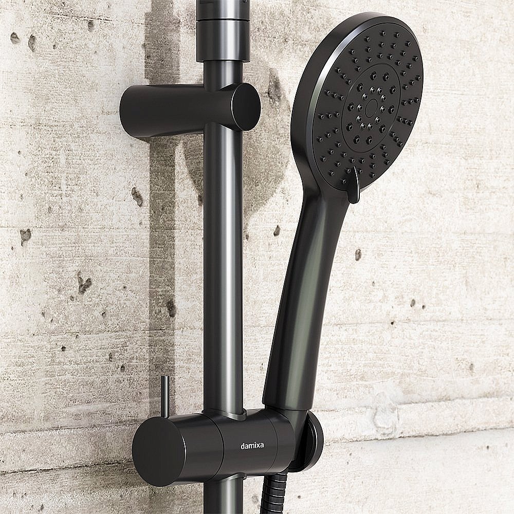 Душевая система Damixa Jupiter 977730300 черная матовая купить в интернет-магазине сантехники Sanbest