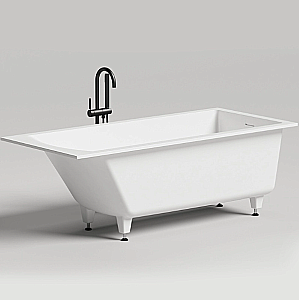 Ванна Salini Cascata Kit S-Sense 170x75 104313M белая матовая купить в интернет-магазине Sanbest