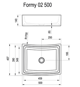 Раковина Ravak Formy 02 D 500 купить в интернет-магазине Sanbest