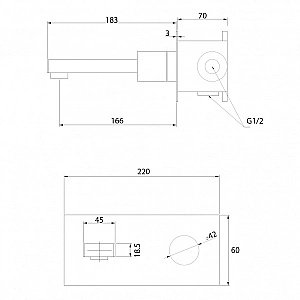 Смеситель для раковины ABBER Rund AF8712SP сатин купить в интернет-магазине сантехники Sanbest