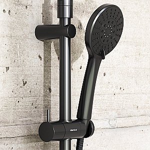 Душевая система Damixa Jupiter 977730300 черная матовая купить в интернет-магазине сантехники Sanbest