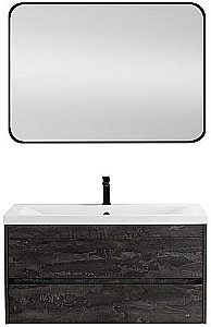 Тумба с раковиной Art&Max Family-M 100 подвесная, железный камень для ванной в интернет-магазине Sanbest