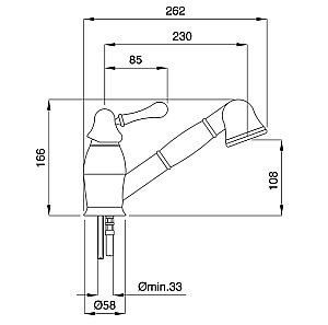 Смеситель для кухни Migliore Cucina Maya ML.CUC-8995 медь купить в интернет-магазине сантехники Sanbest