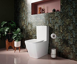 Унитаз напольный Ceramica Nova Cubic CN1803 безободковый, с бачком, с крышкой микролифт купить в интернет-магазине Sanbest