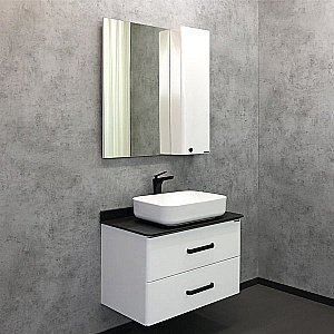 Тумба с раковиной Comforty Амстердам 00-00004668 75 белая для ванной в интернет-магазине Sanbest