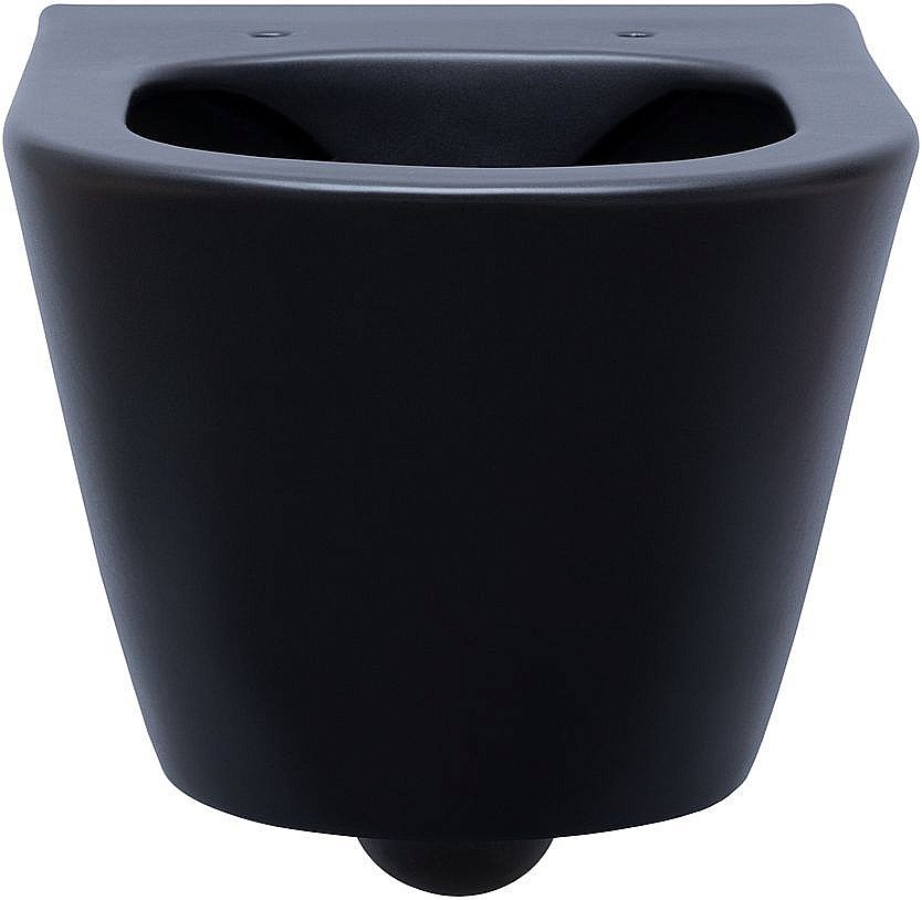 Унитаз подвесной Aquanet Lake черный матовый с крышкой микролифт, безободковый купить в интернет-магазине Sanbest