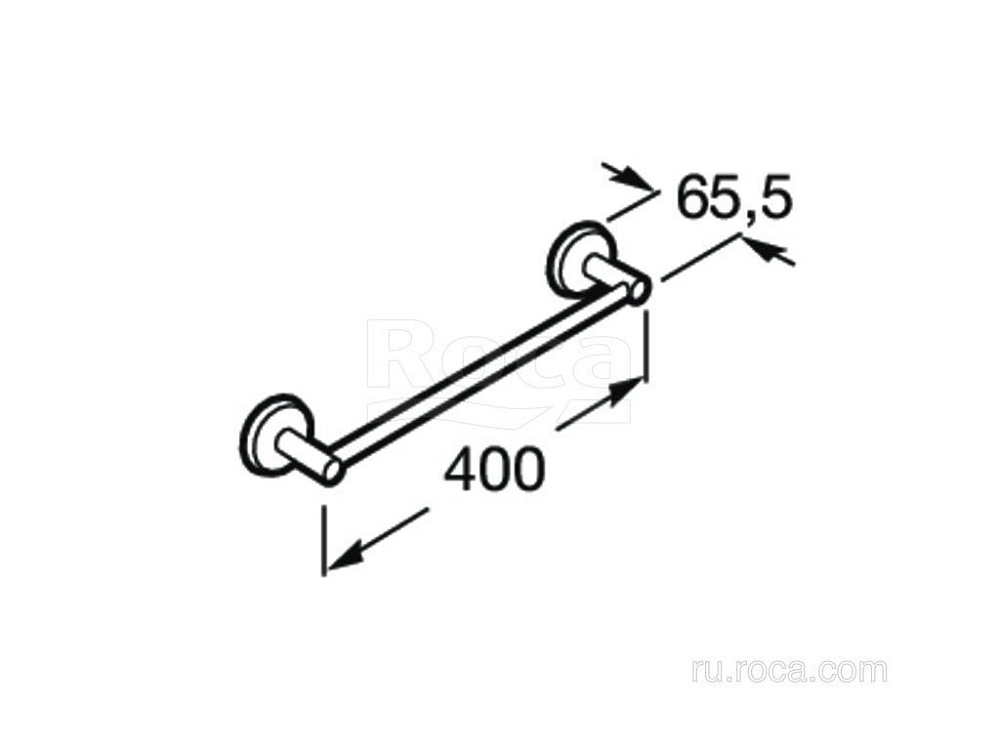 Полотенцедержатель Roca Twin 816709001 купить в интернет-магазине сантехники Sanbest