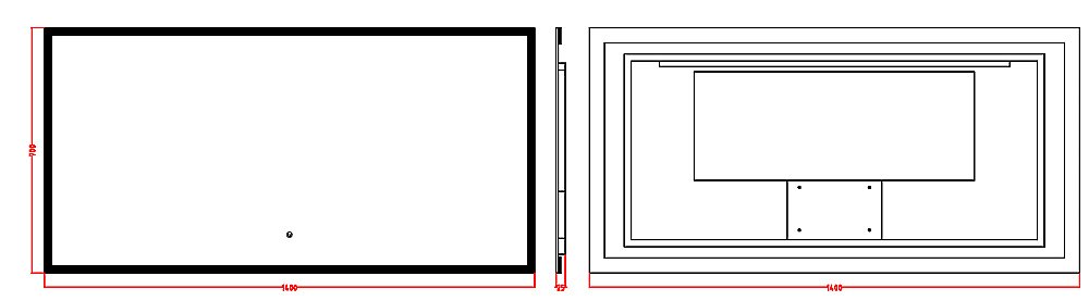 Зеркало Boheme Modern 140х70 544-140 в ванную от интернет-магазине сантехники Sanbest